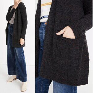 Madewell - Donegal Kent Cardigan Sweater in Coziest Yarn K5778 | Large | Coal